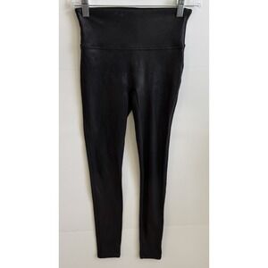 Spanx Shaping Slimming Leggings Women's Size Small Black Stretch Fast‎ Shipping